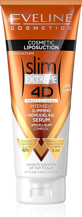 Slim Extreme 4D Professional Intense Slimming Serum + Remodeling | 250ml | Eveline Cosmetics