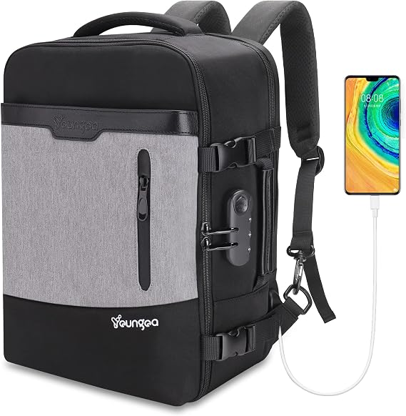 Ryanair Cabin Bags 40x20x25, Travel Backpack with Code Lock
