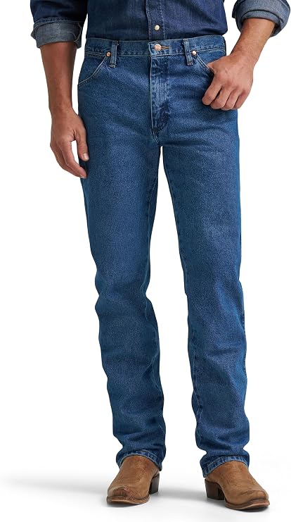 Wrangler Men's 13MWZ Cowboy Cut Original Fit Jean, Stone Washed, 34W x 32L