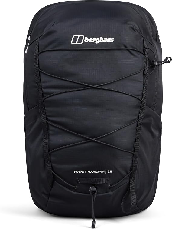 Berghaus Unisex 24/7 Backpack 23 Litre | Comfortable Fit | Durable Design | Rucksack for Men and Women Day Packs, Black/Black, One Size