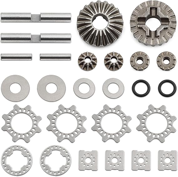 Front Rear Universal Diff Gear and Limited Slip Diff Plates RC Upgrade Part for ARRMA 1/8 Typhon Kraton EXB V5 V6 Outcast Notorious Talion 6S BLX EXB 1/7 Big Rock Mojave EXB Differential Gear Set