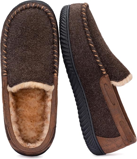 RockDove Hearthfire Men's Memory Foam Moccasin Slippers