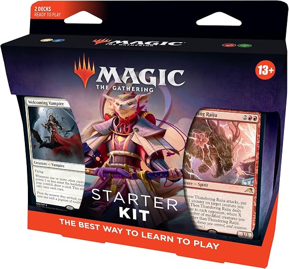 Magic The Gathering 2022 Starter Kit, 2 Ready-to-Play Decks, 2 MTG Arena Code Cards, Multicolor (D05660000) for ages 13+