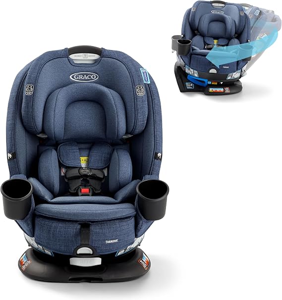 Graco® Turn2Me 3-in-1 Rotating Convertible Car Seat Rear to Forward Facing & Highback Booster Easy Installation Brighton