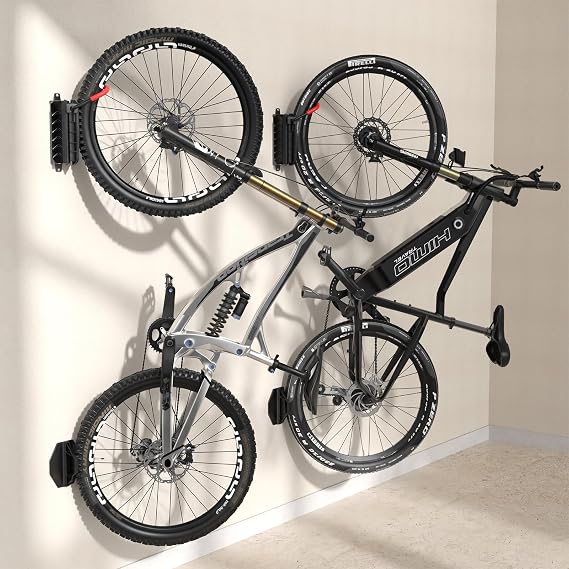 Housolution Vertical Swivel Wall Mount for Bicycles (2 Pack)