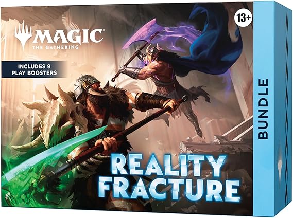 Magic: The Gathering Reality Fracture Bundle | Includes 9 Play Boosters, 30 Lands, 1 Foil Alt-Art Promo Card + Exclusive Accessories (English Version)