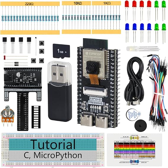 FREENOVE ESP32 Kit ESP32-S3 Camera Board Base Starter Kit