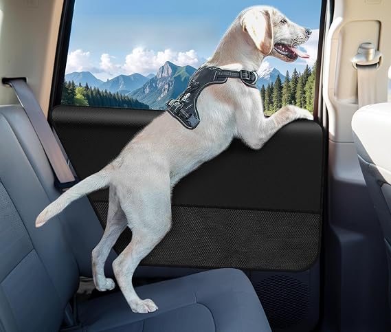 2Pcs Dog Car Door Protector for VinFast VF6 2025 -, Anti Pet Scratching Pet Car Door Protective Mat, Durable Washable Dog Vehicle Guard