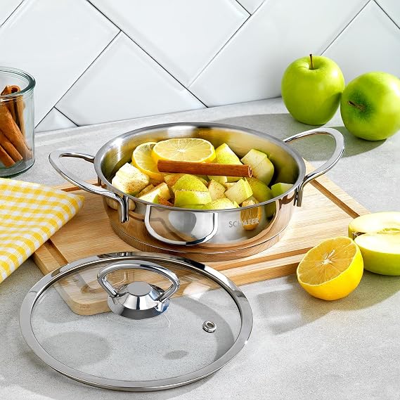 Schafer Micro Mini Basık Çelik Tencere 16Cm-2 Parça