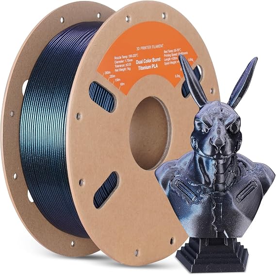 Compatible for Eryone Dual Color Glitter PLA 3D Filament 1.75mm