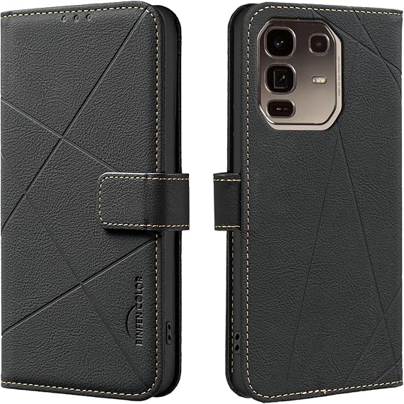 Compatible with Infinix Note 50 Pro Plus 5G X6856 Case Wallet PU Leather Folio Flip Phone Case Cover black