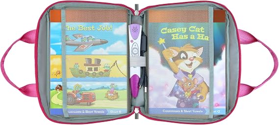 Leapfrog LeapReaderシステム対応 キャリーバッグ 10冊 メガパック Leapfrog LeapReader リーディング&ライティングシステム対応 ピンク