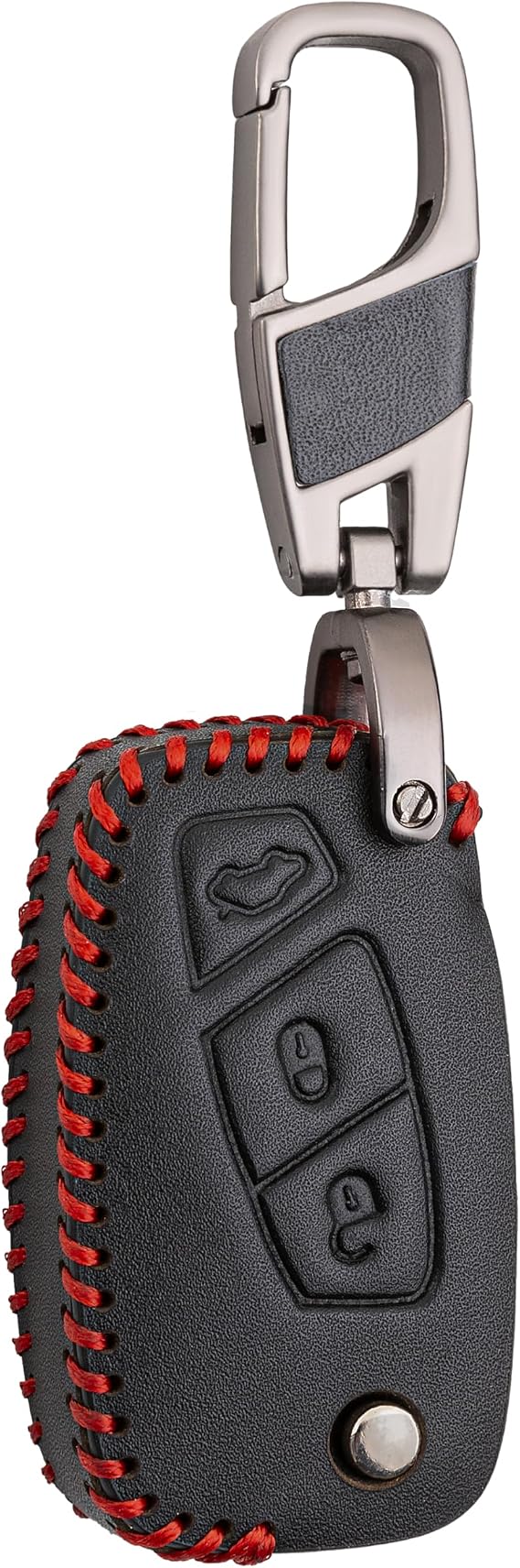 Shoppingtime Leather Key Case (Compatible with Fiat Punto, Doblo, Fiorino, Bravo, Ducato, Panda, Stilo)