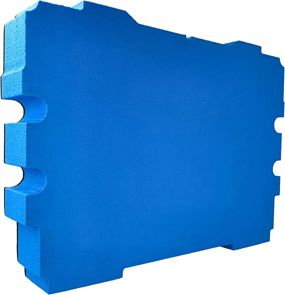 vhbw Hard Foam Insert compatible with Festool Systainer T-LOC Toolbox -rigid foam, 61 mm Blue, 61 mm