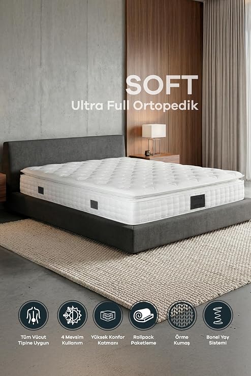 Mobyat Soft Ultra Full Ortopedik Pedli Yatak (100x200)
