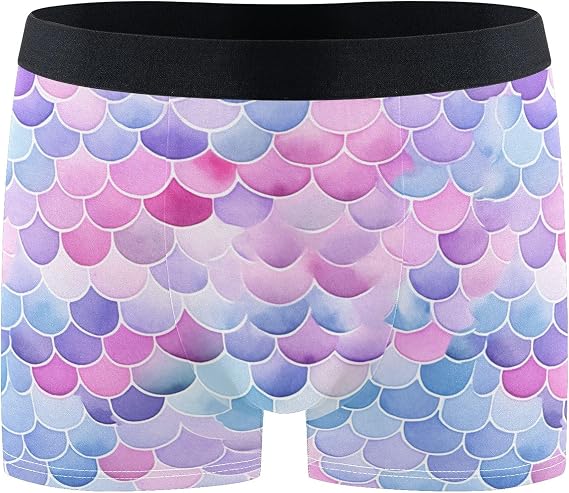 Denizkızı Balık Pulu erkek Boxer Külot Iç Çamaşırı Streç Nefes Boxer Külot Erkekler Erkek Çocuk S B0401417, B0401417, XXL