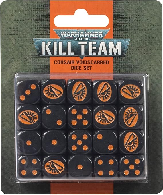 Games Workshop - Warhammer 40,000 - Kill Team: Aeldari Corsair Voidscarred Dice Set