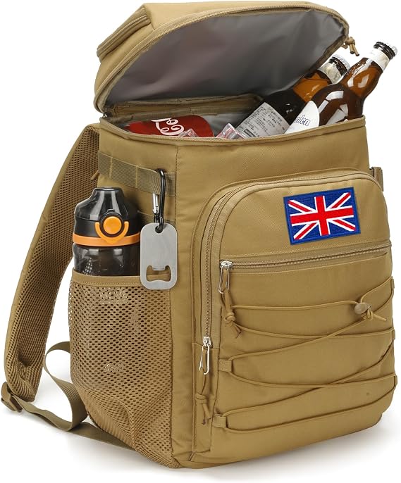 Tactical Backpack Cooler, 25L Insulated Large Ice Chest Camping