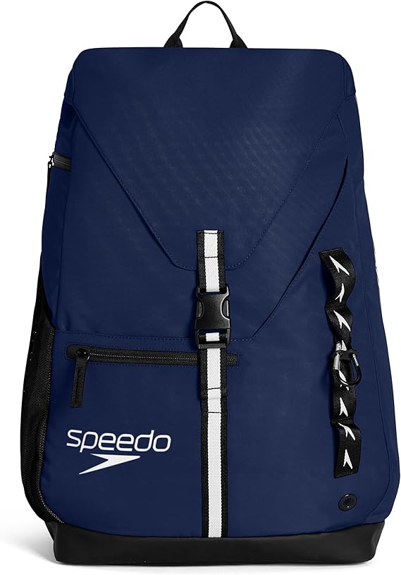 Speedo Adult Unisex 35L Team Swim Bag Backpacks, Navy, One Size