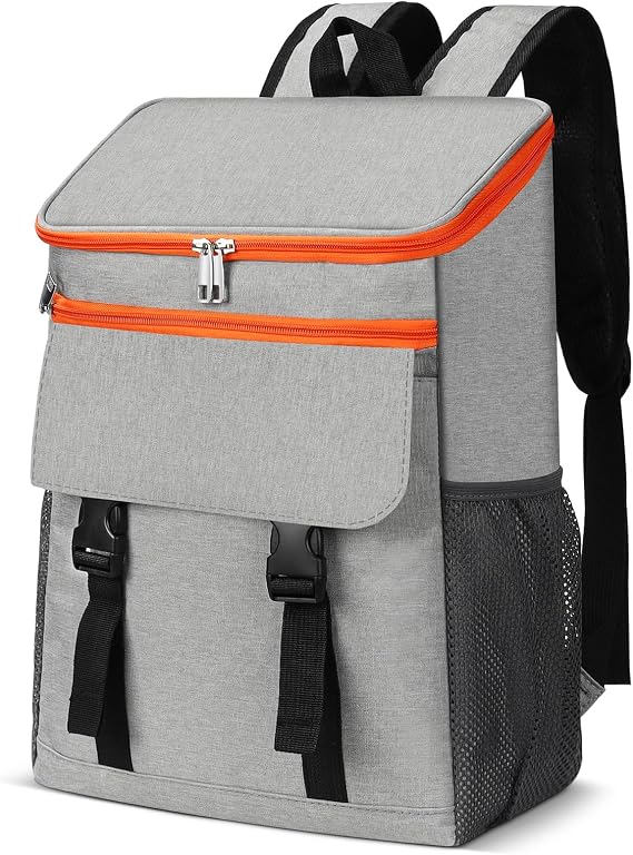 Cooler Bag Backpack 30L, Picnic Insulated Backpack, Large Waterproof Leakproof Rucksack, Collapsible for Shopping Picnic Camping Beach Outdoor Hiking