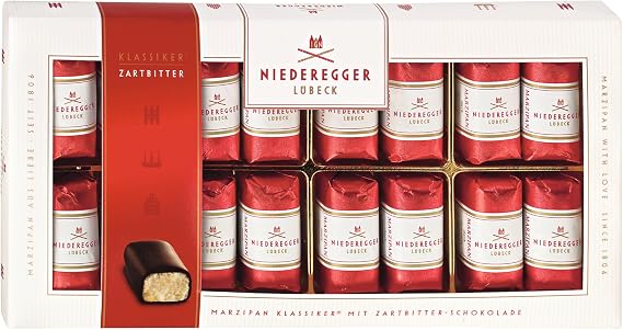 Niederegger - Dark chocolate covered marzipan mini loaves in gift box 200g
