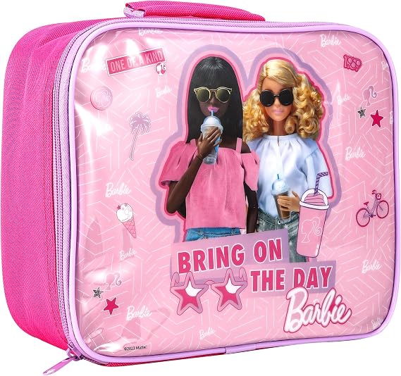 Barbie Kids Insulated Lunch Bag with Carry Handle - 100% BPA Free