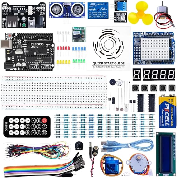ELEGOO Starter Media Kit Compatible with Arduino IDE, Stem Kit