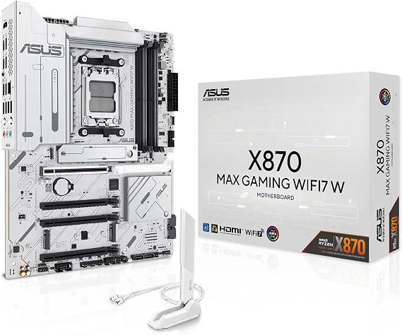 ASUS X870 MAX GAMING WIFI7 W WiFi7 AMD AM5 ATX Anakart