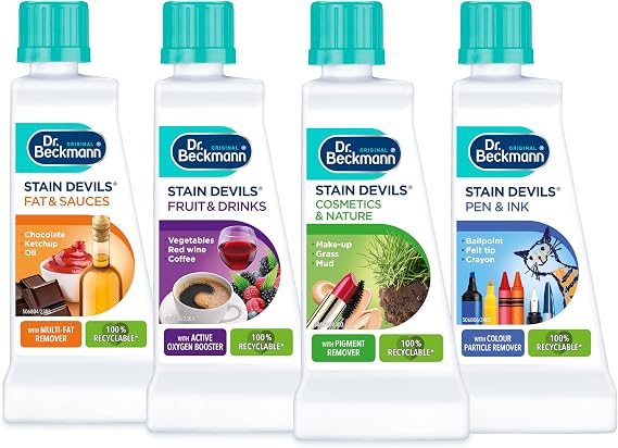 Dr. Beckmann Stain Devils Ultimate Stain Removal Bundle, Pack of 4