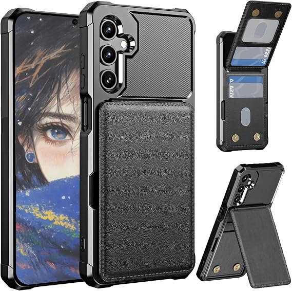 Ysnzaq Wallet Case for Samsung Galaxy A56 ZM Black
