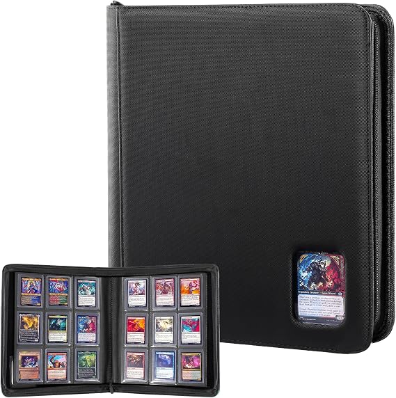 ProCase Top Loader Binder, 9 Pocket Holds 324 Toploaders, Black