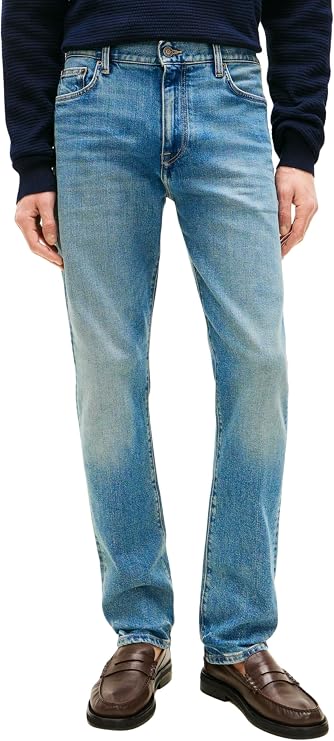 Tommy Hilfiger Men's Slim Straight Denton Kai Blue Mw0mw42318 Straight