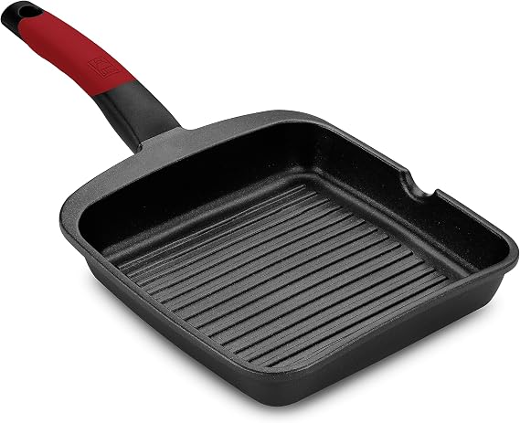 BRA Premiere | Grill with stripes 11 in, Cast Aluminium