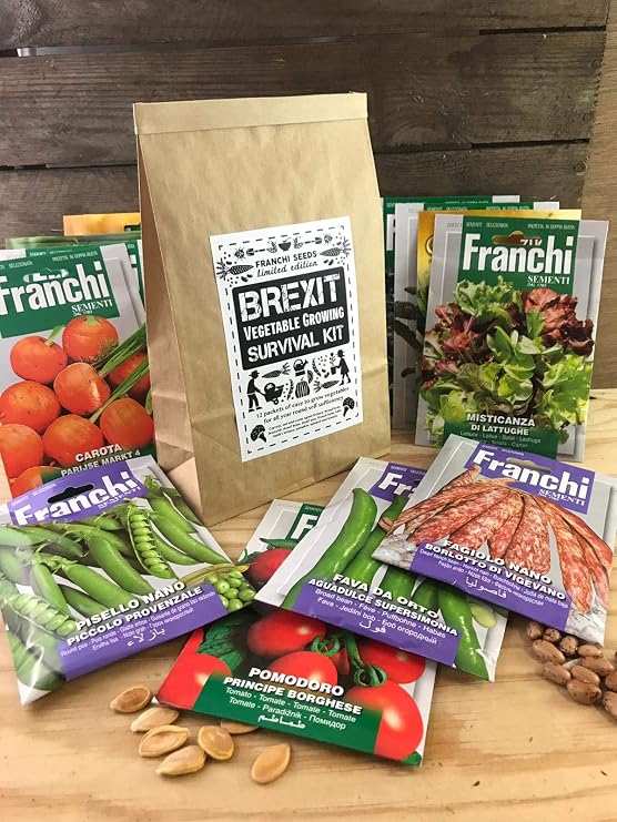 Brexit Vegetable Growing Survival Kit - 12 Seed Packets