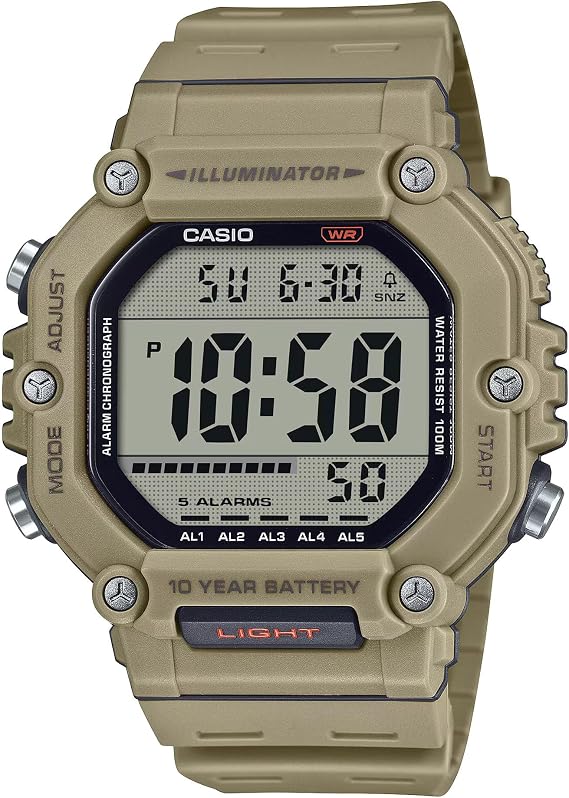 Casio AE-1600H-5AVDF Kol Saati, Standart, Digital, Kahve, Erkek