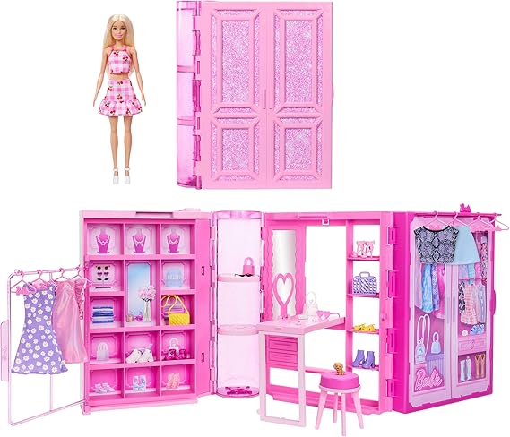 Barbie Dream Closet Doll, Playset, and Accessories