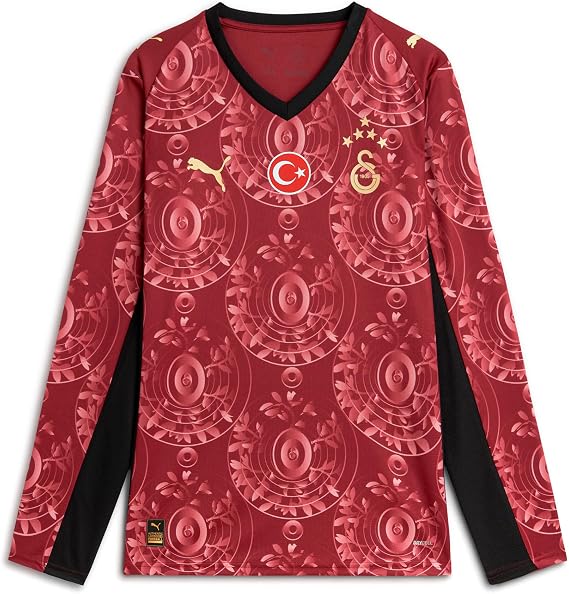 PUMA GALATASARAY 25/26 Erkek Uzun Kollu Alternatif Forması, Team Regal Red-Puma Team Gold, 3XL