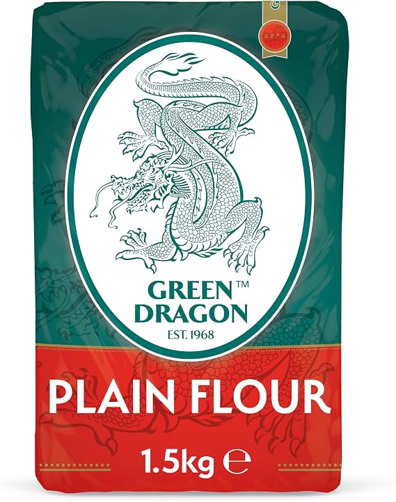 Green Dragon Plain Flour 1.5KG | Easy To Use | Chef's Choice | Used In Restaurant &amp; Takeaway | Pack of 1 (1.5KG)