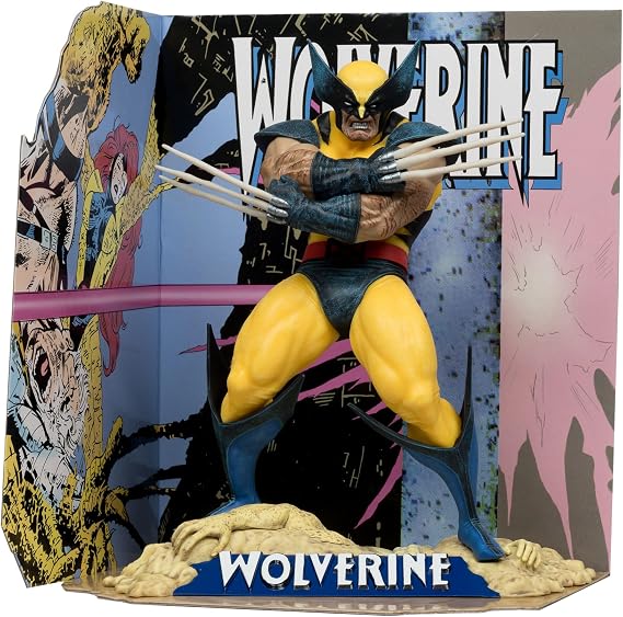 McFarlane Marvel Wolverine 1:10th Scale Collectible with Scene (Wolverine #85) Toys