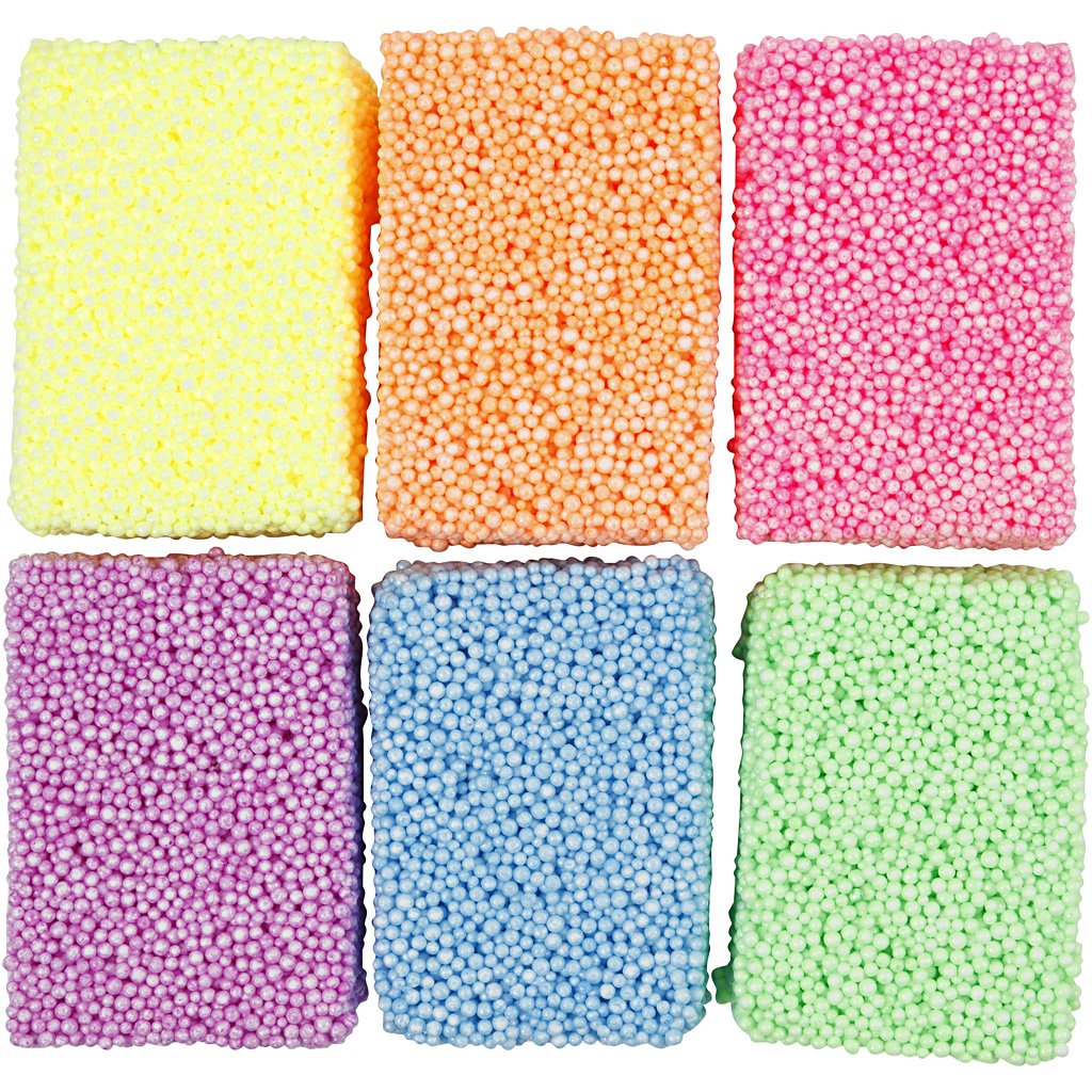 Soft Foam, asstd. colours, 6x10g