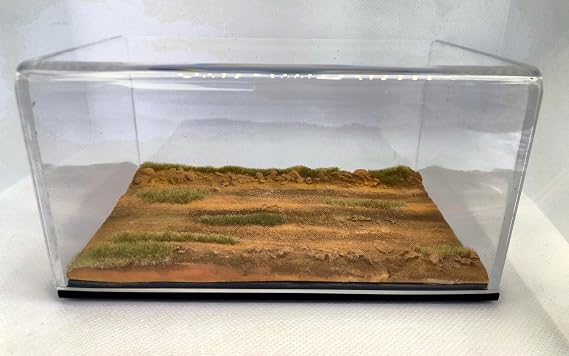 1/43-1/64 Ölçek Diecast Desert Road Diorama Zemin ve Case