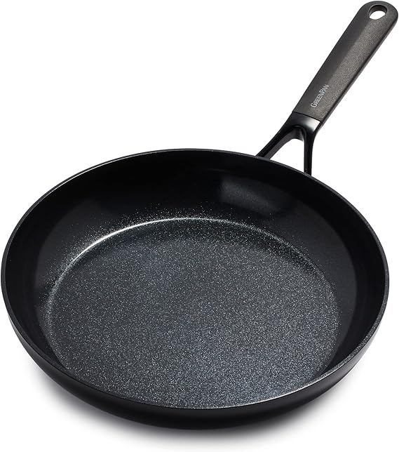 GreenPan SmartShape 28cm Healthy Ceramic Nonstick Fry Pan, PFAS-Free, Induction Safe, Oven Safe, Dishwasher Safe, Black