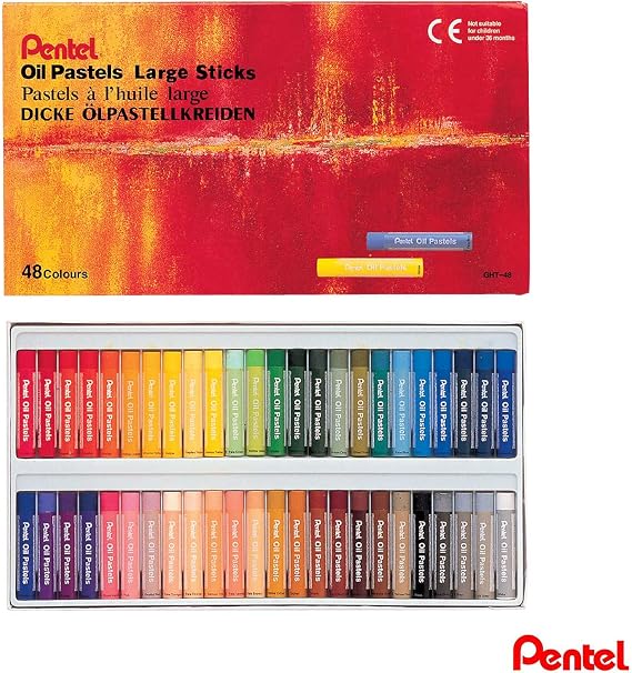 Pentel Oil Pastel Colour Set (Pack of 48)