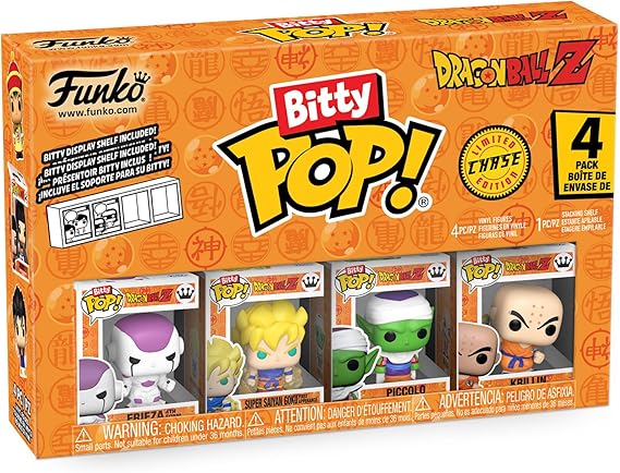 Funko Bitty Pop! 4 Pack: Dragon Ball Z - Frieza 100% Final Form,Vegeta