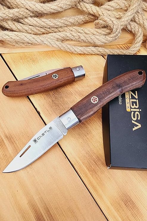 Ceviz Sap Çakı Kamp Çakısı Outdoor Piknik Çakısı Bahçe Çakısı Mutfak Bıçak Bıçağı (ÇK117)