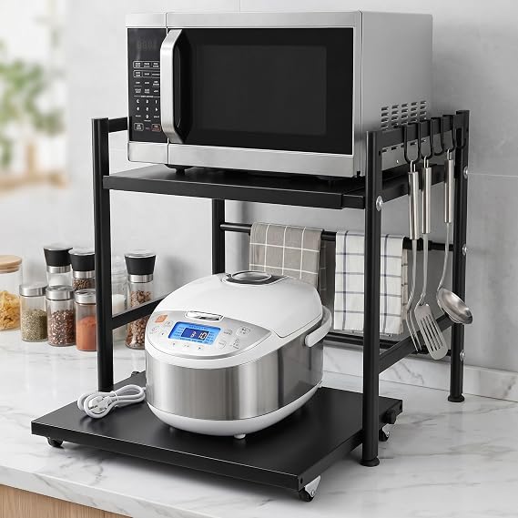 Expandable Microwave Oven Rack Stand