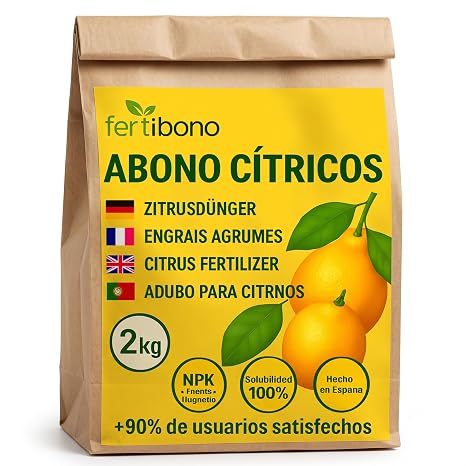 FERTIBONO Citrus Fertilizer Special for Lemon and Orange Trees (2 kg), 20-5-11 with Iron, Calcium, Sulfur, Magnesium and Manganese – Multiple Deficiency Corrector