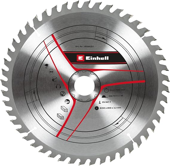 Einhell TCT Circular Saw Blade 250mm 48T 30mm