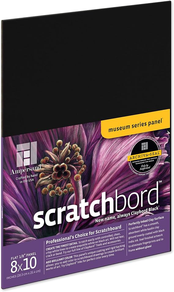 Ampersand Museum Series Scratchbord, 1/8 Inch Depth, 8X10 Inch (CBB08)