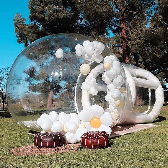 Inflatable Bubble House Tent, Pvc Full Transparent Material Windproof Waterproof Tent Dome Bubble House For And Adults Camping, Family Party, Park Events/Wedding Birthday Party,4M/13FT